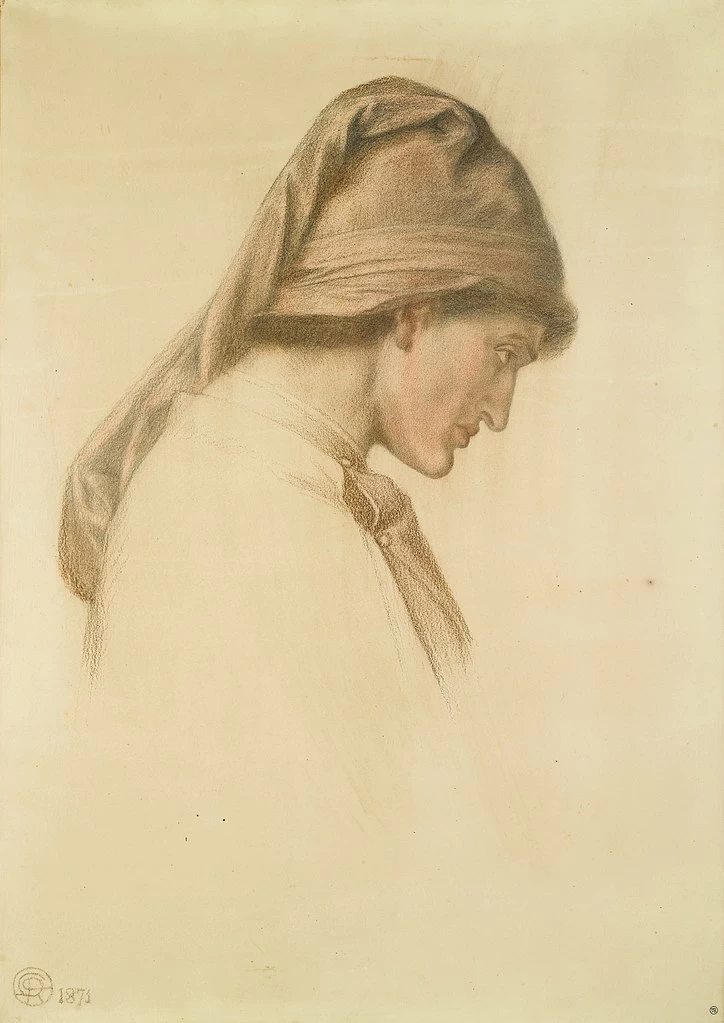 Studio per la testa di Dante